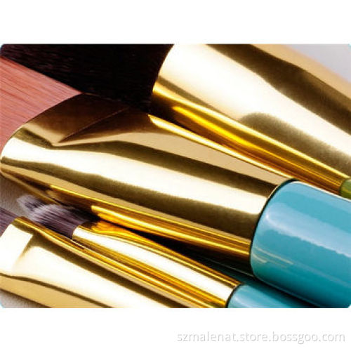 Sky Blue Makeup Brush set, Double Color Synthetic Hair, Suitable for Women Girls